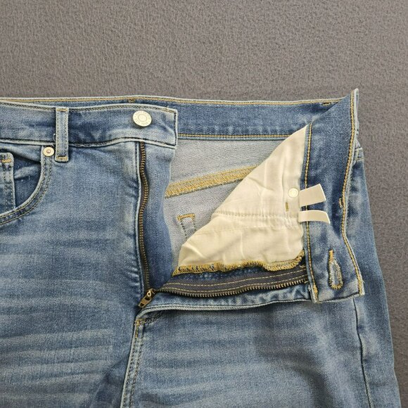 LOFT Women 12/31P High Rise Light Wash Distressed Skinny Jeans - Picture 5 of 13